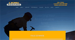 Desktop Screenshot of lyonsroofingco.com