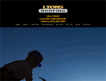 Tablet Screenshot of lyonsroofingco.com